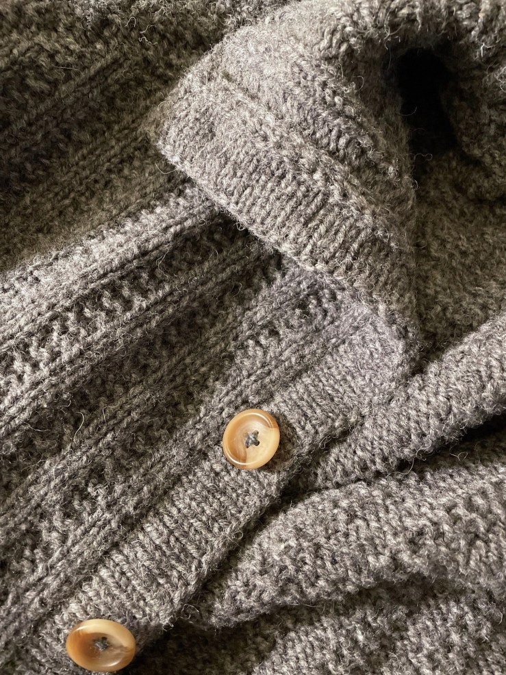 Close up of inside of jacket collar
