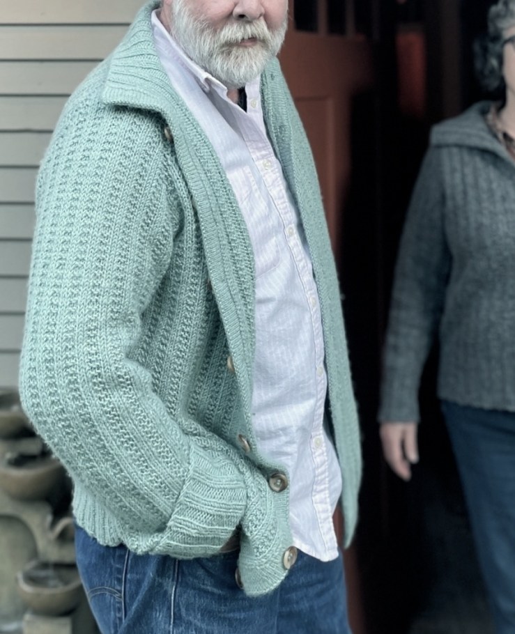 Photo of Rugged Softie jacket in blue from side